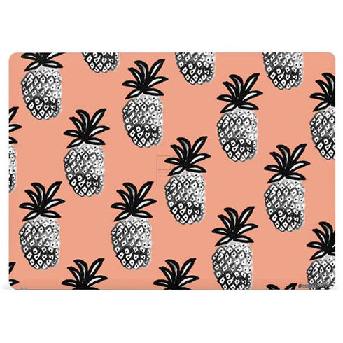 Bouffants and Broken Hearts Gray Scale Pineapple Surface Laptop 2 Skin